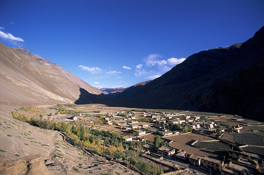 Air view of Tabo village