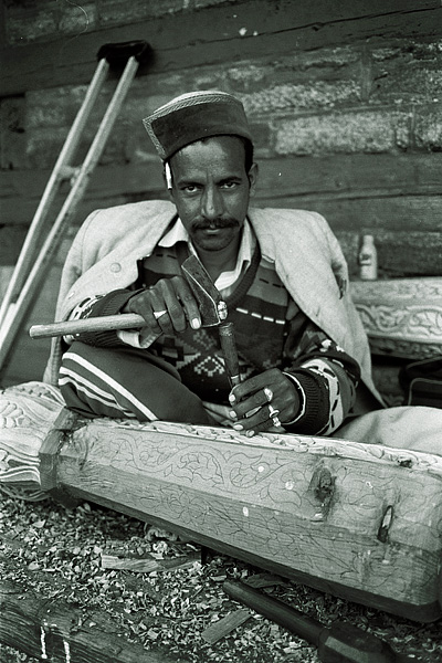 Carpenter at Sarahan, India